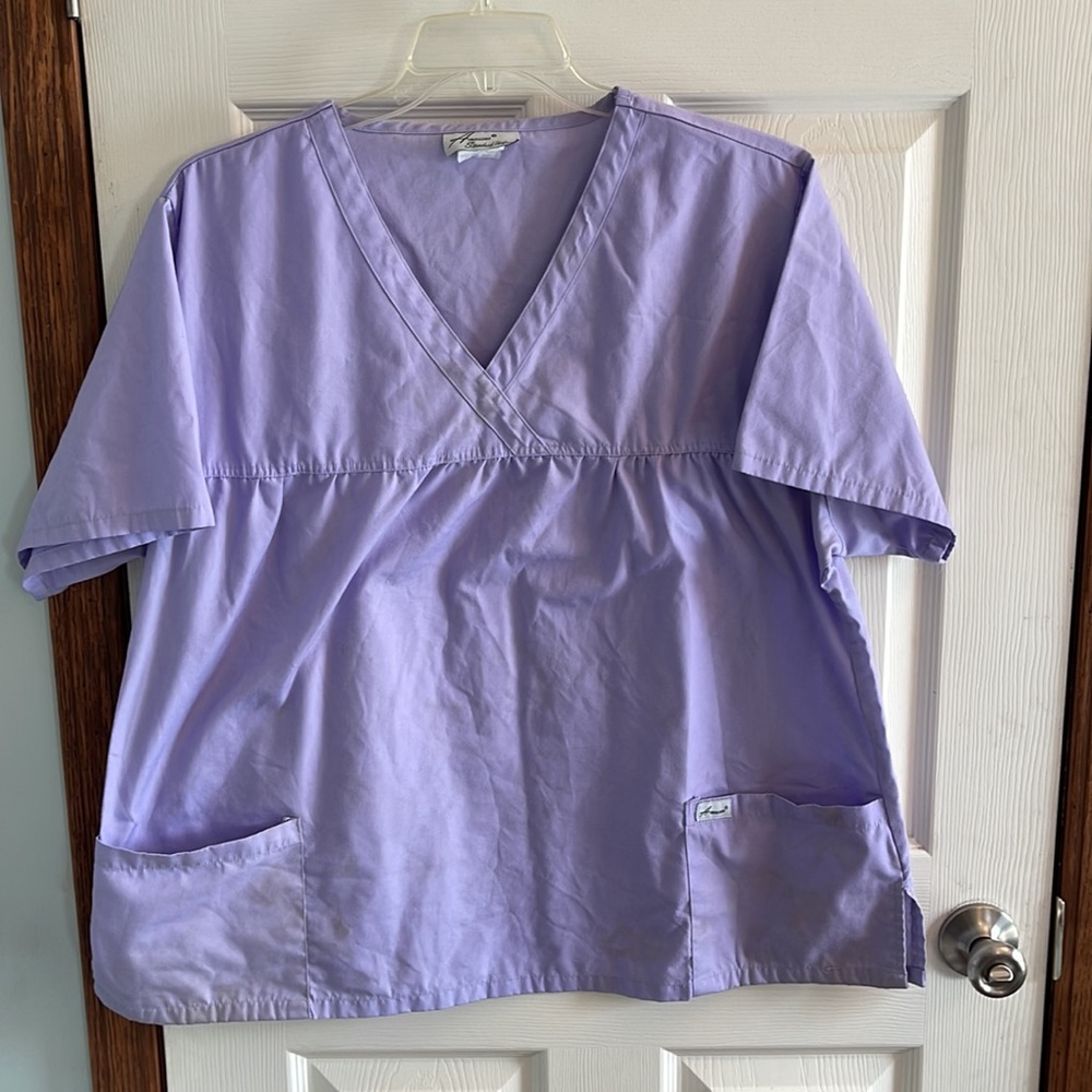 3X Scrub Top Bundle Women’s Medical Uniform Set of 3 Nursing Healthcare Workwear - Picture 5 of 7
